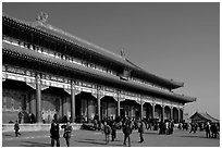 Hall of Supreme Harmony, Forbidden City. Beijing, China ( black and white)