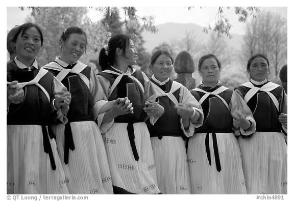 Naxi women. Baisha, Yunnan, China