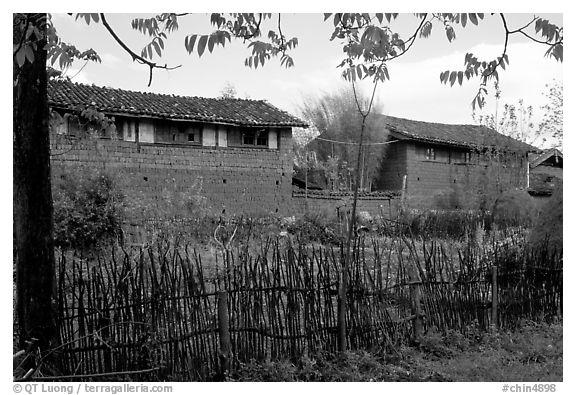 Traditional rural houses. Baisha, Yunnan, China