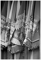 Sani dresses for sale. Shilin, Yunnan, China (black and white)