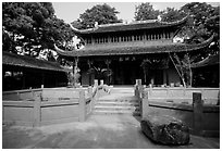 Daxiong temple. Leshan, Sichuan, China ( black and white)