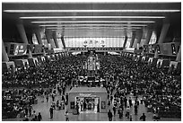Train station. Hangzhou, China ( black and white)