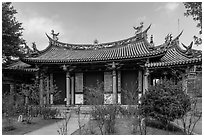 Yi Gate, Confuscius Temple. Taipei, Taiwan (black and white)