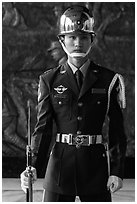 Honor Guard, Martyrs Shrine. Taipei, Taiwan ( black and white)