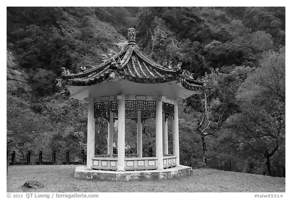 Yuefei Pavillion, Taroko Gorge. Taroko National Park, Taiwan