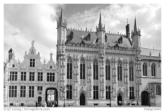 Stadhuis, Belgium's oldest town hall. Bruges, Belgium