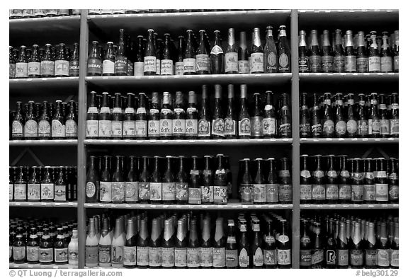 Beer bottles. Bruges, Belgium