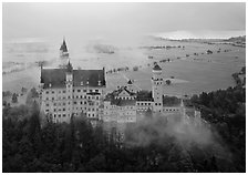 Neuschwanstein. Bavaria, Germany ( black and white)