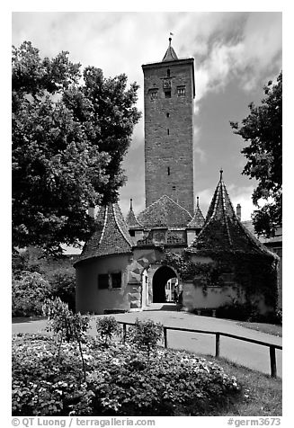 Rampart Tower. Rothenburg ob der Tauber, Bavaria, Germany