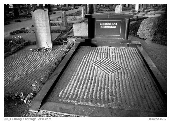 Graves in Gamla Uppsala. Uppland, Sweden