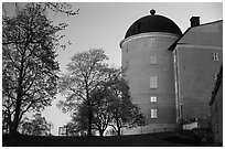 Uppsala castle. Uppland, Sweden (black and white)