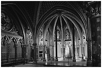 Lower Holy Chapel. Paris, France ( black and white)