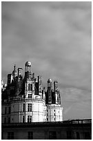 Chambord chateau. Loire Valley, France (black and white)