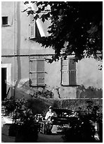 Street scene in Vallauris. Maritime Alps, France ( black and white)