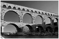 Pont du Gard. France ( black and white)