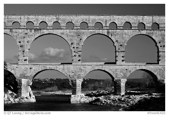 Pont du Gard Roman Aqueduct. France