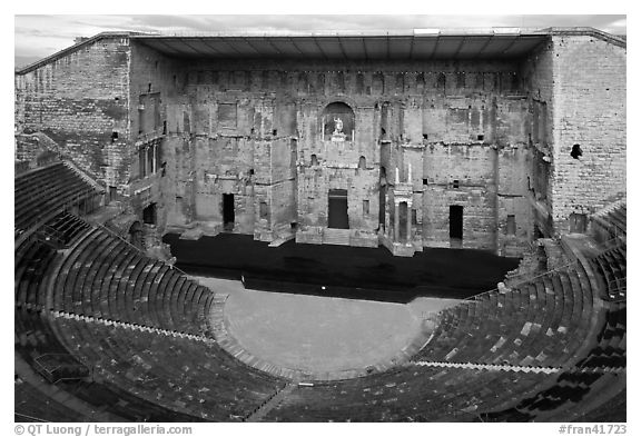 Theatre antique, Orange. Provence, France (black and white)