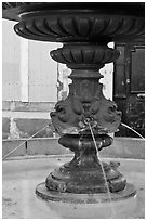 Fountain, old town. Aix-en-Provence, France ( black and white)