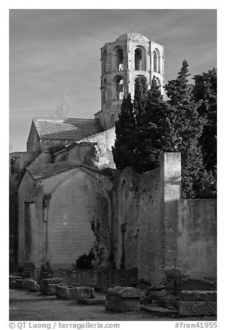 Romanesque Church of Saint Honoratus, Alyscamps. Arles, Provence, France