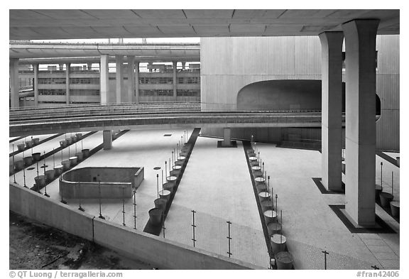 Concrete structures, Roissy Charles de Gaulle Airport. France