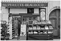 Grocery. Paris, France (black and white)