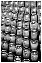 Candles, Notre-Dame cathedral. Paris, France ( black and white)