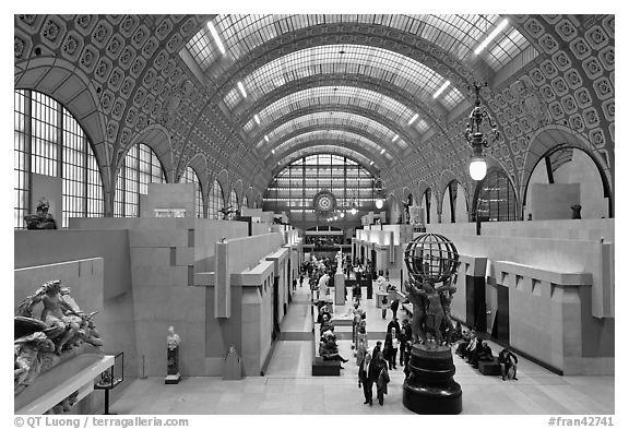 Orsay Museum, housed in the former railway station, Gare d'Orsay. Paris, France