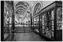 Antiquarian Bookstore, passage Vivienne. Paris, France ( black and white)