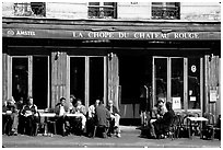 Cafe, Montmartre. Paris, France ( black and white)