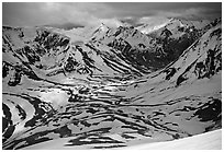 Shingo La Pass, Zanskar, Jammu and Kashmir. India ( black and white)