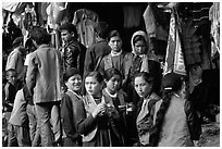Women in market, Keylong, Himachal Pradesh. India ( black and white)