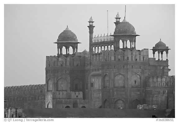 Lahore Gate at dawn. New Delhi, India
