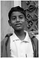 Boy. Jodhpur, Rajasthan, India ( black and white)