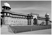 Jehangiri Palace, Agra Fort. Agra, Uttar Pradesh, India (black and white)