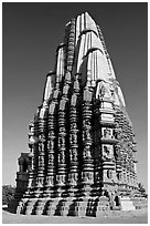 Duladeo Temple, Southern Group. Khajuraho, Madhya Pradesh, India (black and white)