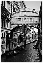 Bridge of Signs. Venice, Veneto, Italy (black and white)