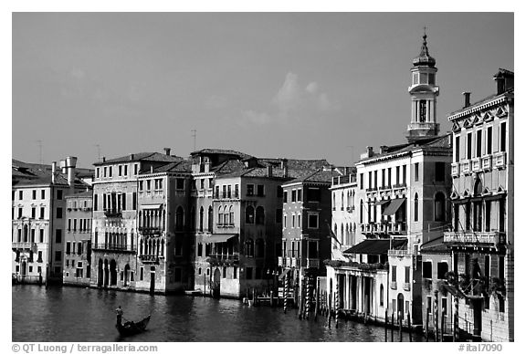 Grand Canal seen from the Rialto Bridge. Venice, Veneto, Italy