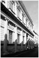 Palladio's Palazzo Barbaran da Porto on Contra Porti. Veneto, Italy (black and white)