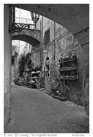 Old street and arches. Orvieto, Umbria