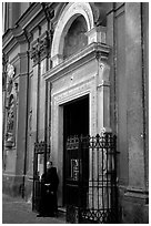Chiesa di Sant' Angelo a Nilo. Naples, Campania, Italy ( black and white)