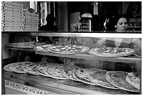 Pizza restaurant. Naples, Campania, Italy ( black and white)