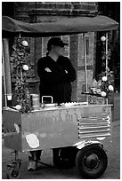 Lemonade vendor. Naples, Campania, Italy ( black and white)