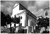 Piazza Duomo, Ravello. Amalfi Coast, Campania, Italy ( black and white)