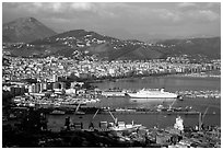 Salerno. Amalfi Coast, Campania, Italy (black and white)