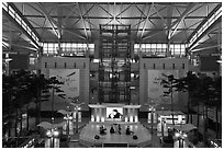 Classical music concert, Incheon international airport. South Korea (black and white)