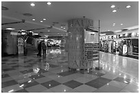 Subway shopping plaza. Daegu, South Korea ( black and white)