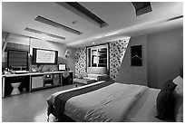 Love hotel room. Daegu, South Korea ( black and white)