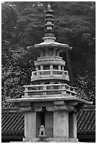 Dabotap pagoda, Bulguk-sa. Gyeongju, South Korea ( black and white)