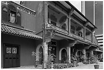 Cheong Fatt Tze Blue Mansion. George Town, Penang, Malaysia (black and white)