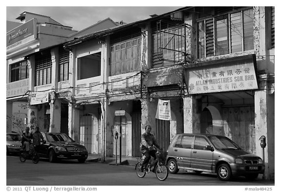 Old Chinatown storehouses. George Town, Penang, Malaysia